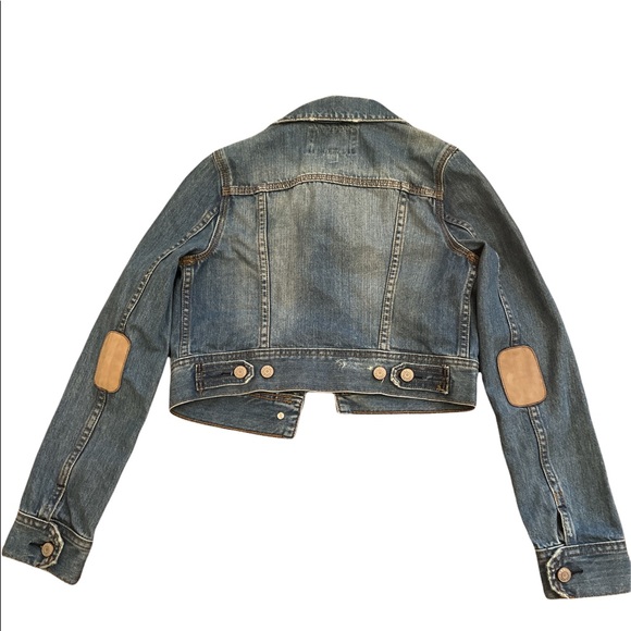 denim jacket with elbow patches